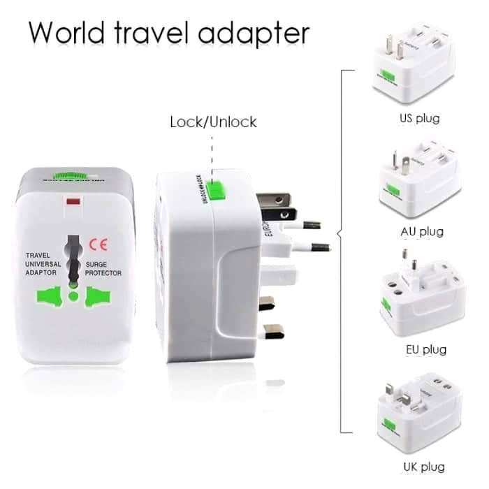 Universal Travel Adaptor UTA-03 ( USB 1A ) - Putih  - 630001