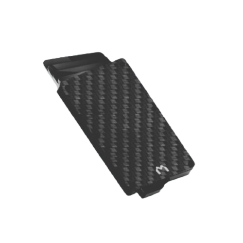 Mediatech Forged RFID Carbon Fiber Card Holder Black Grey 470033BLACK