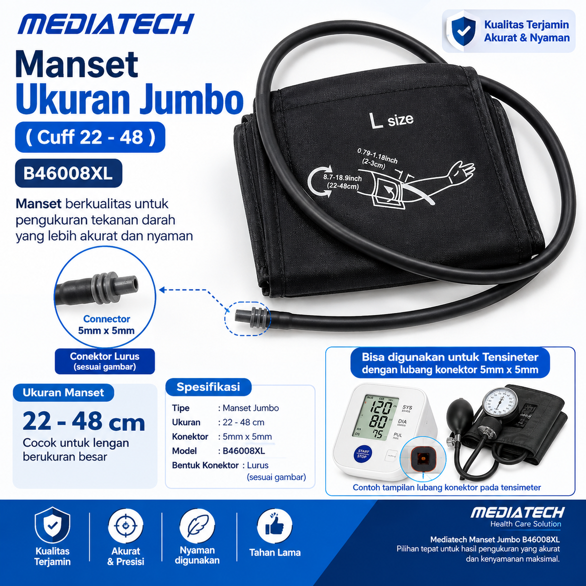 Mediatech Manset Tensimeter LENGAN - B46008