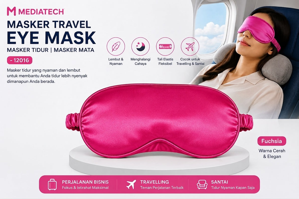 Mediatech masker penutup mata travel eye mask - 12016