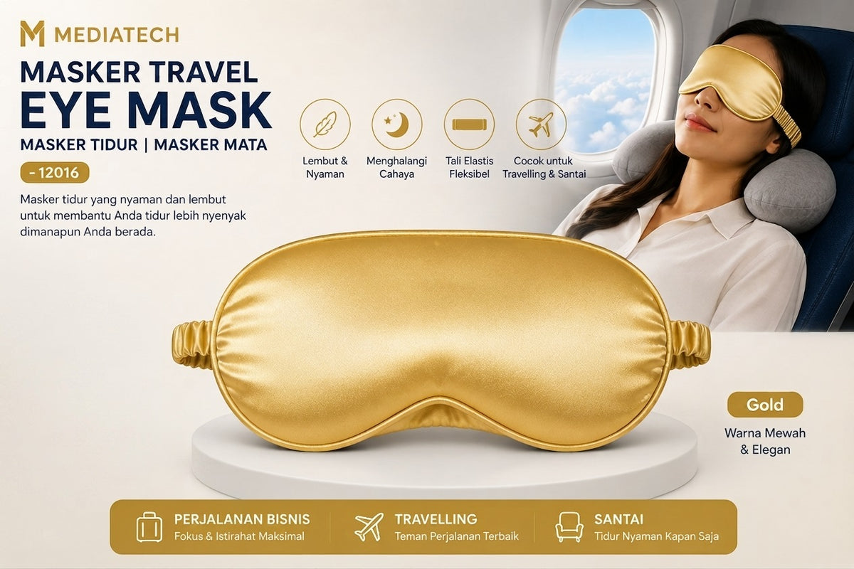 Mediatech masker penutup mata travel eye mask - 12016