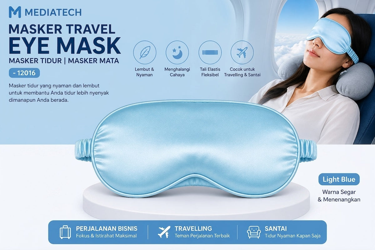 Mediatech masker penutup mata travel eye mask - 12016