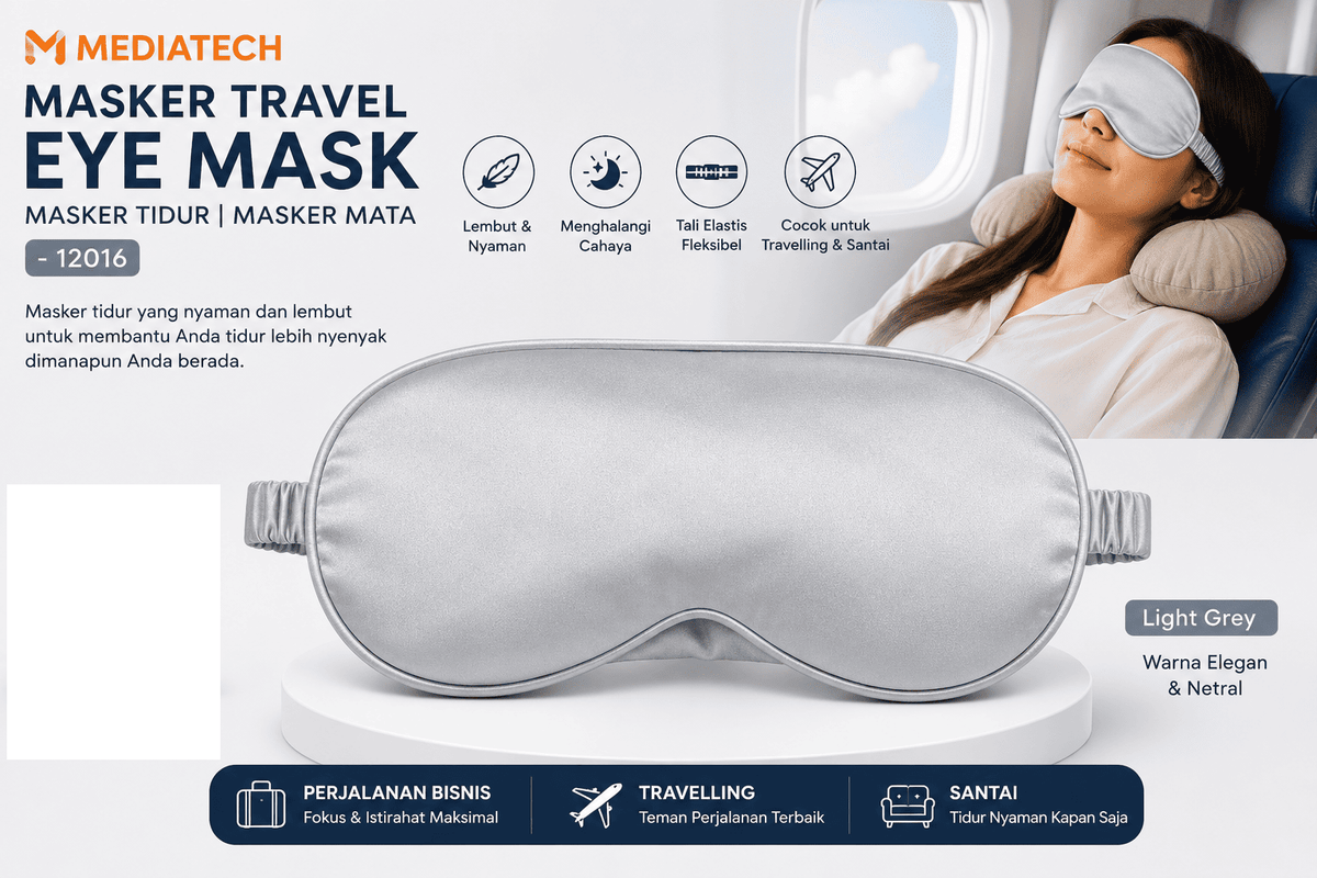Mediatech masker penutup mata travel eye mask - 12016