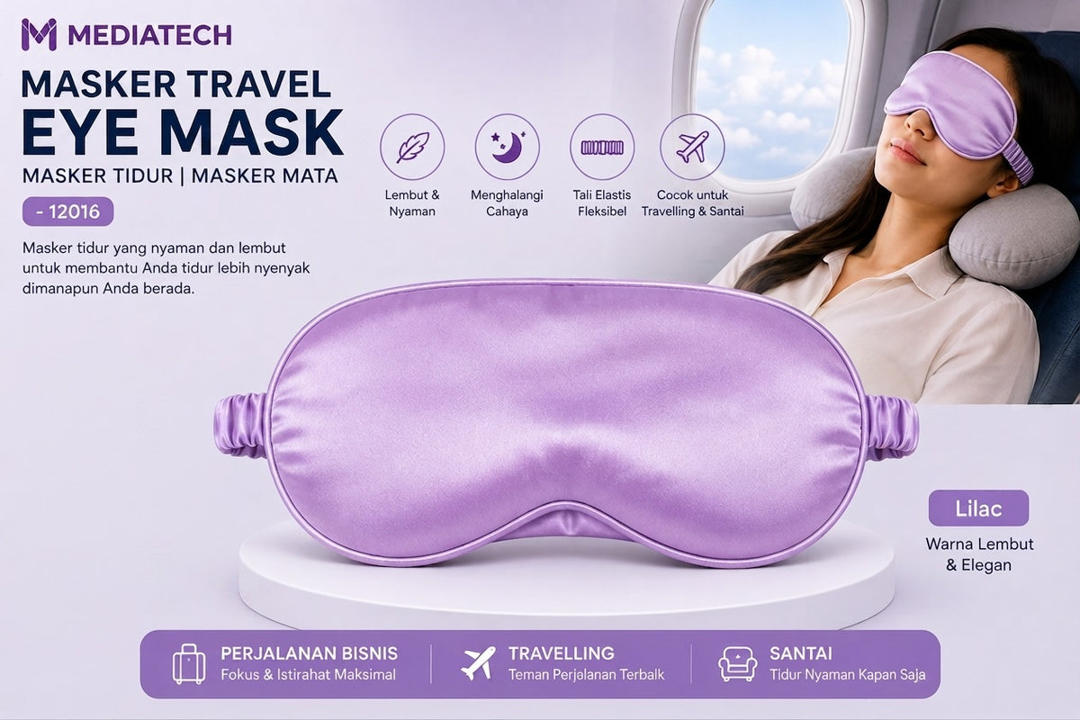 Mediatech masker penutup mata travel eye mask - 12016