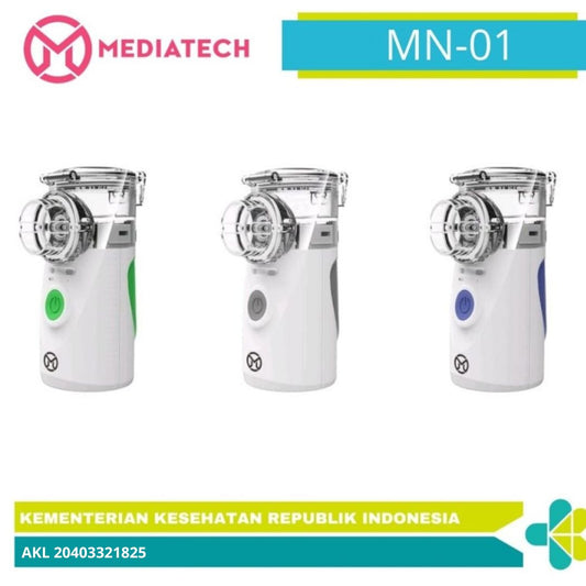 Mediatech Portable Mesh Nebulizer Alat Uap Bantu Pernafasan Asma Inhalasi Model: MN 01 - B660200